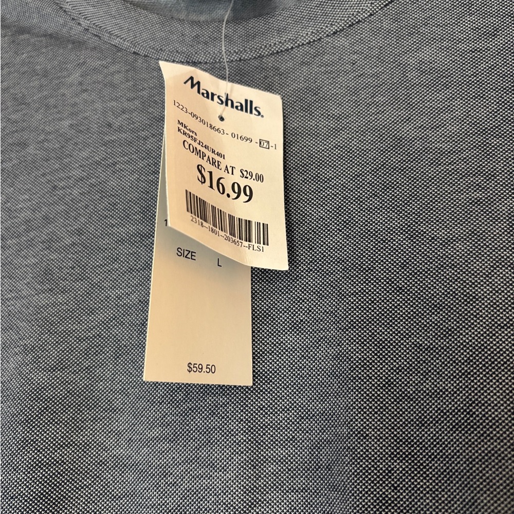 Michael Kors Charcoal Short Sleeve Tee - Picture 5 of 6